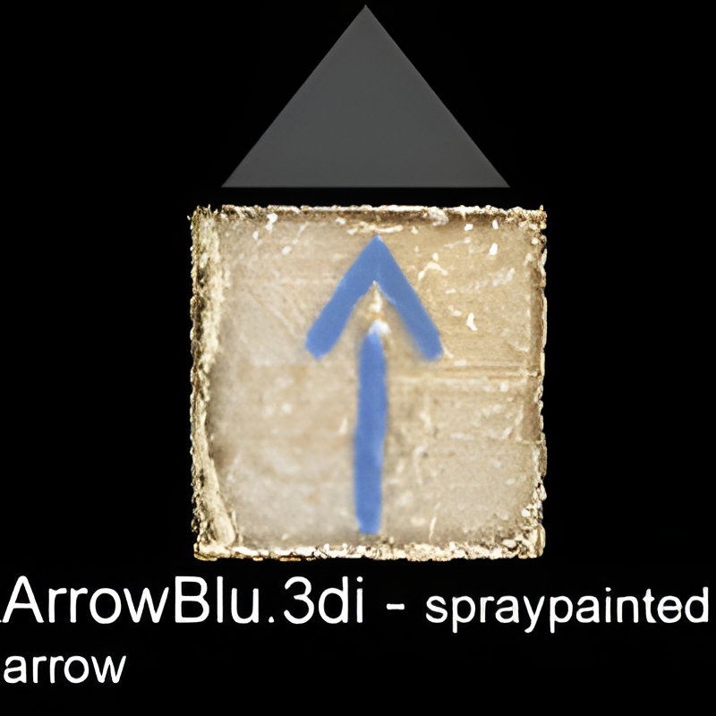 Directional Arrow for Tunnels (blue)
