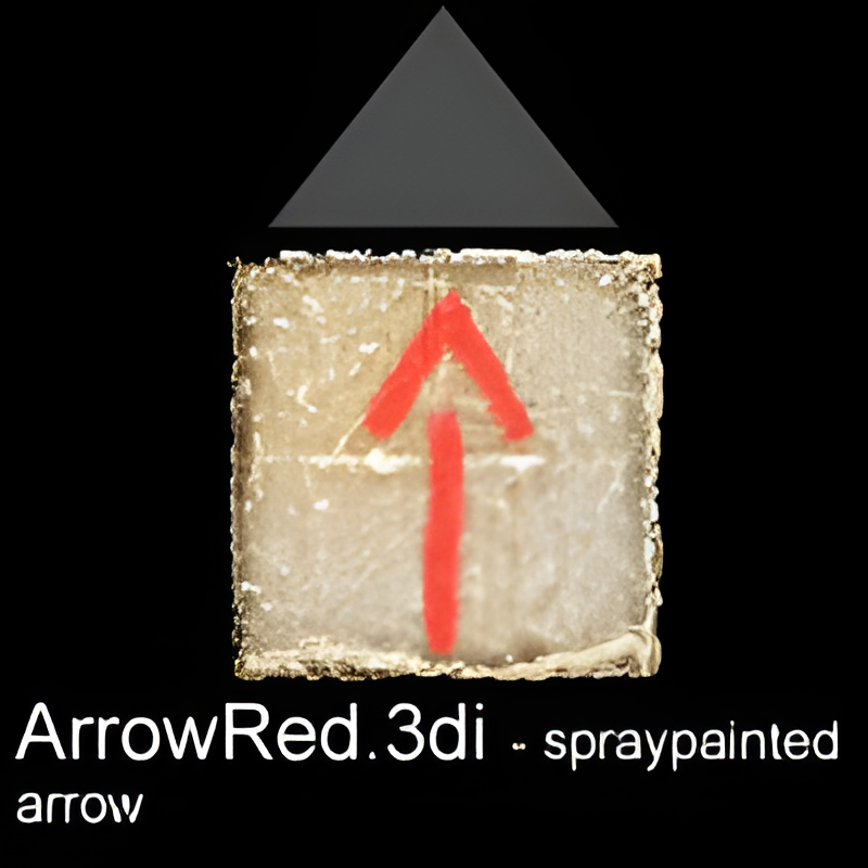 Directional Arrow for Tunnels (red)