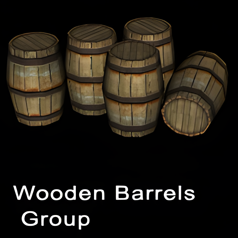 Single Wooden Barrel #2