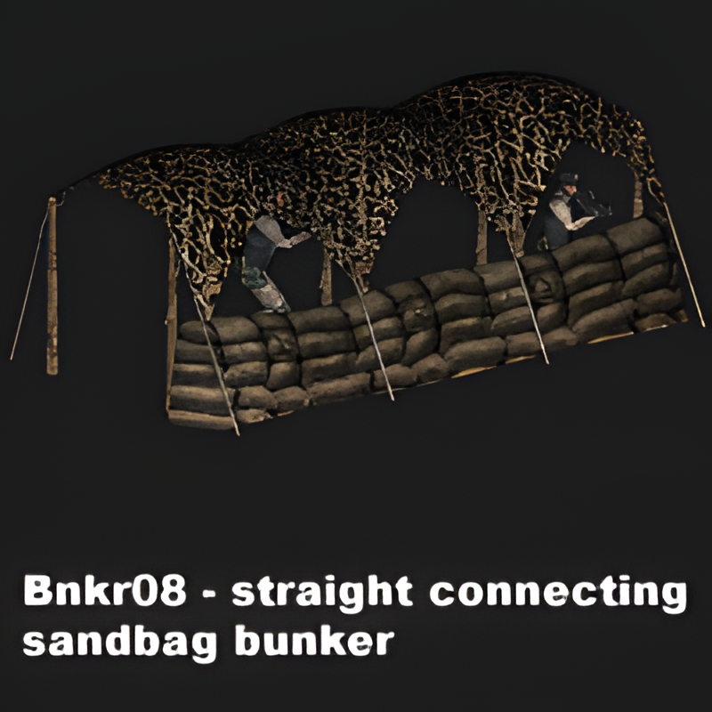 Above-ground Bunker Firing Wall Straight Piece