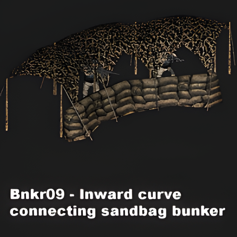 Above-ground Bunker Firing Wall Inward Curve Piece