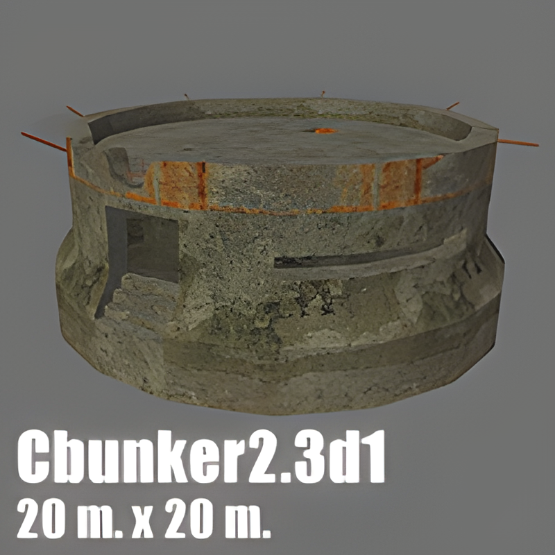 Concrete Round Bunker #2 w/ Change Team & Spawn Volume