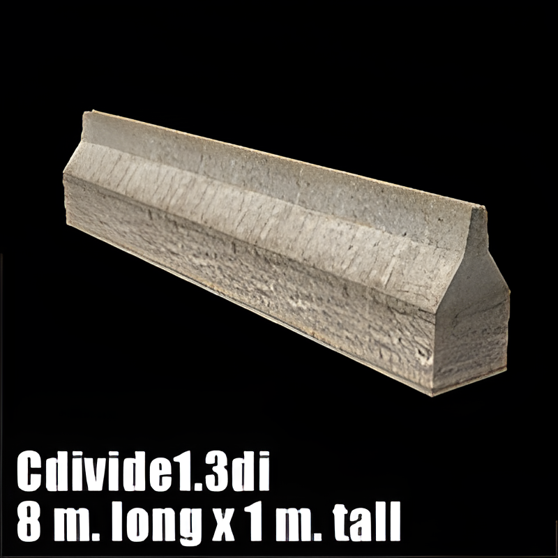Concrete Lane Divider #1