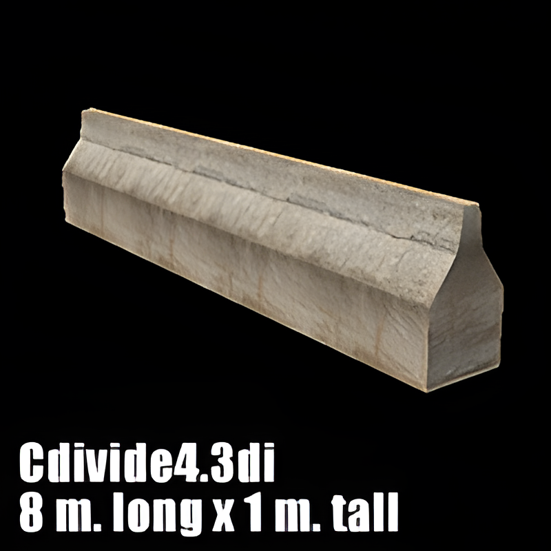 Concrete Lane Divider #4