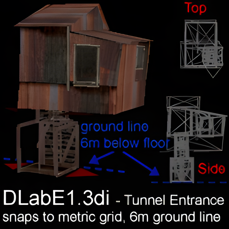 Underground Lab Tunnel Ladder Entrance (6m descent)