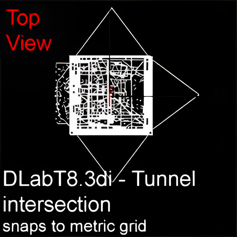 Underground Lab Tunnel 3-way Intersection