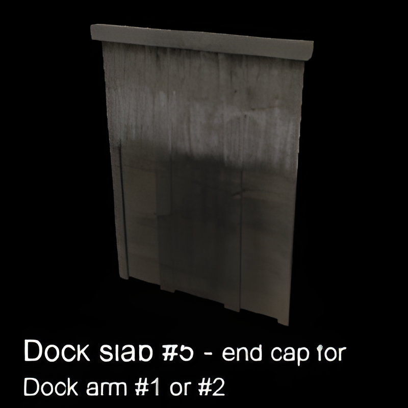 Concrete Dock End of Pier Piece