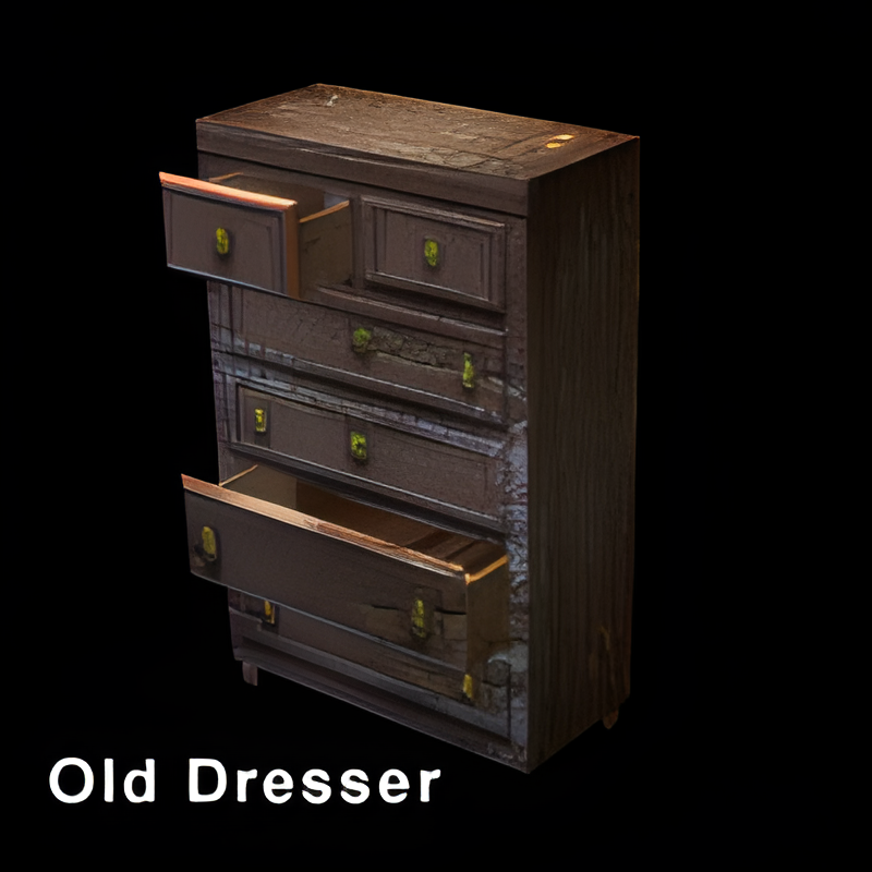Dresser w/ Pulled-out Drawers