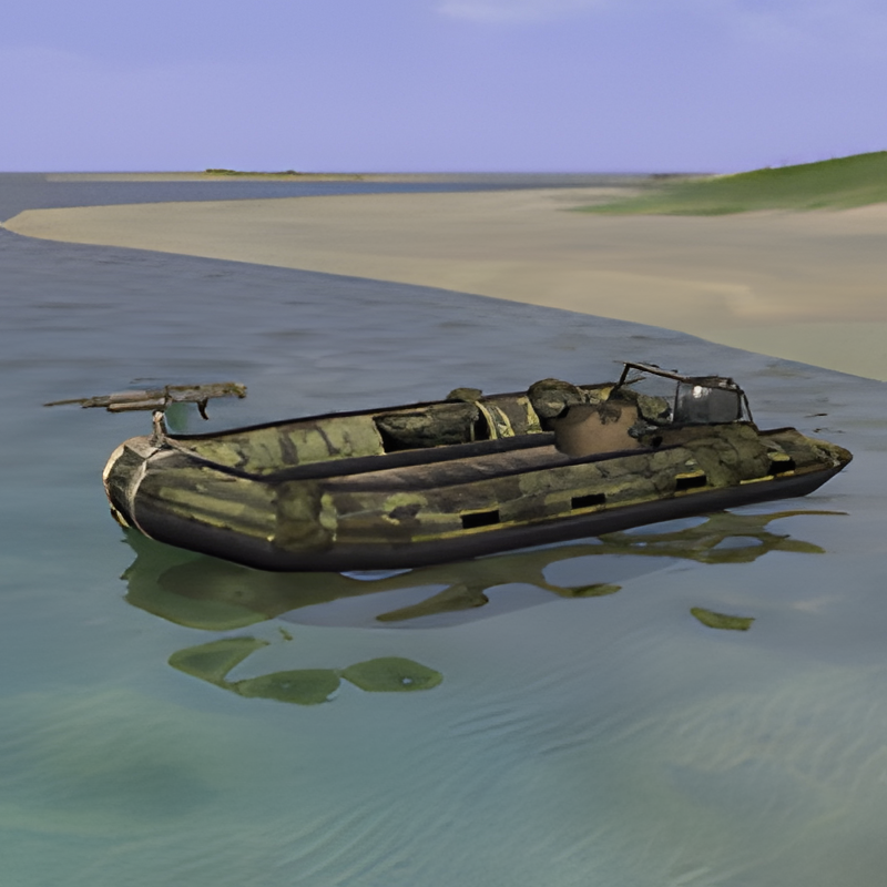 Drivable RHIB  w/ M60