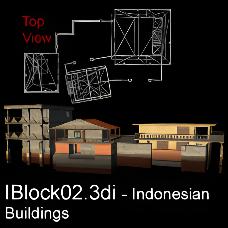 Indonesian Town Building #1