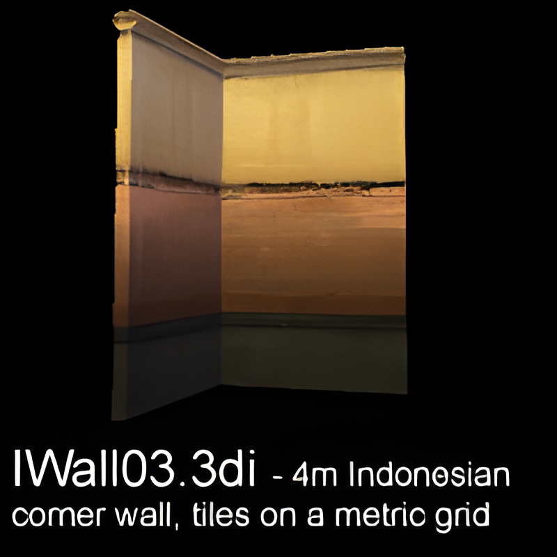 Indonesian Wall Corner Piece (4m)