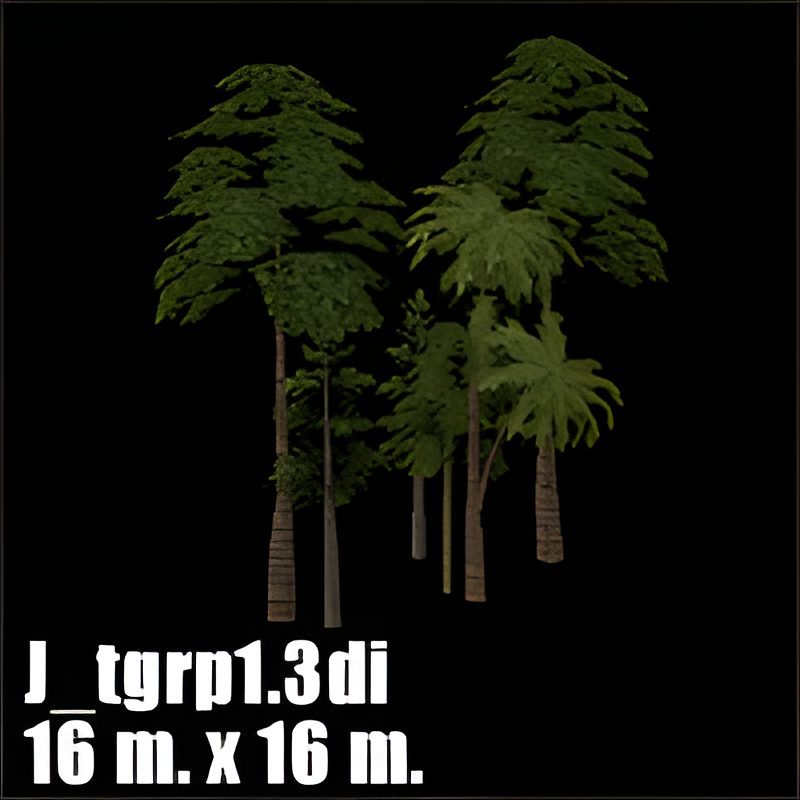 Jungle Tree Group #1 (16x16)