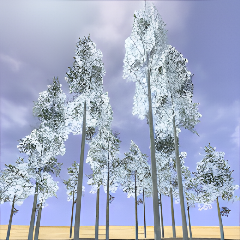 Hardwood Tree Group (Snow)