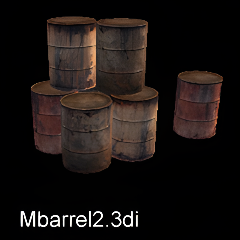 Group of Metal Barrels (S&D)
