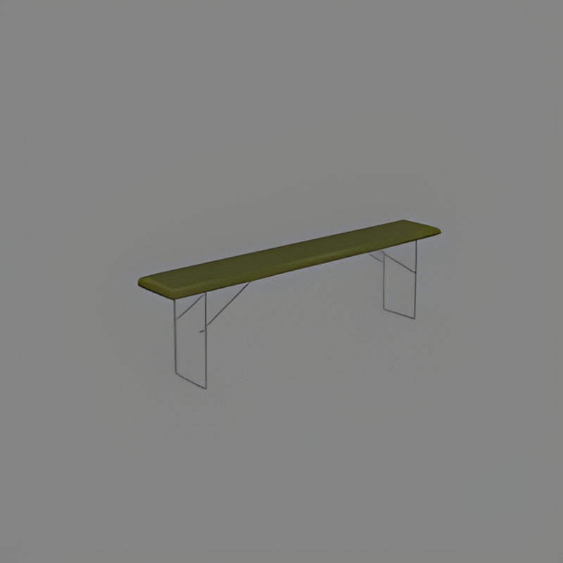 Green Wooden Bench