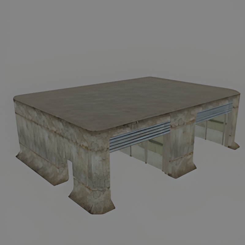 Concrete Garage (no doors)