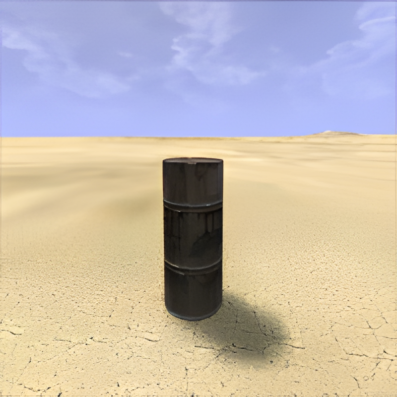 Large Metal Barrel