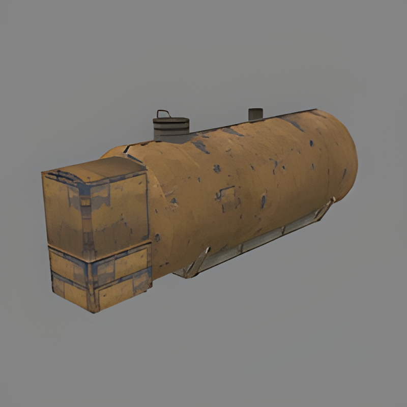 Large Yellow Fuel Tank
