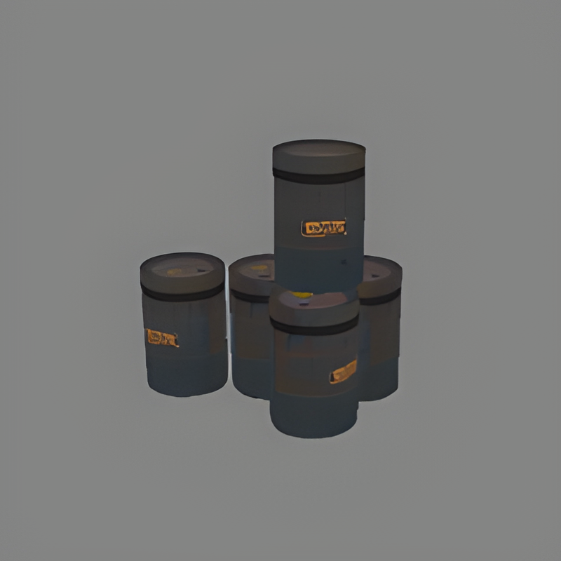 Group of Metal Barrels