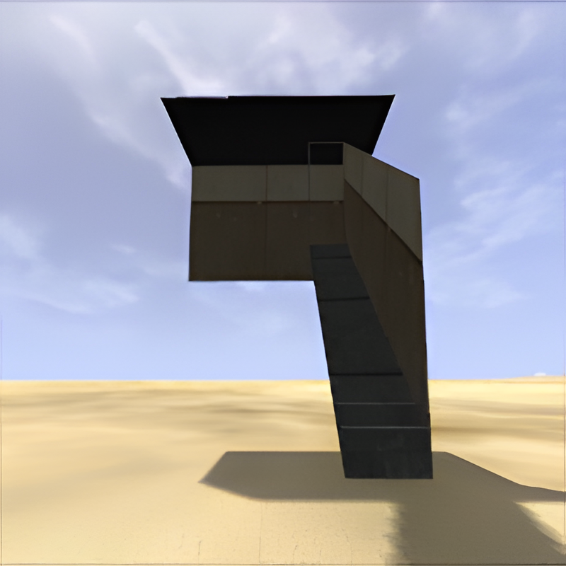 Small Underground Bunker Room #7A w/ Stairs