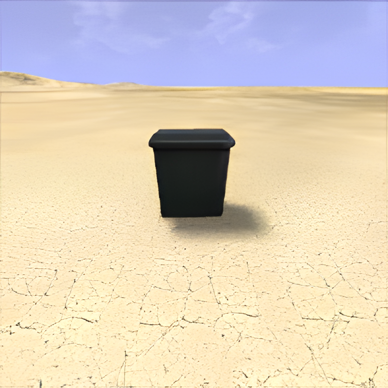 Metal Trash Can
