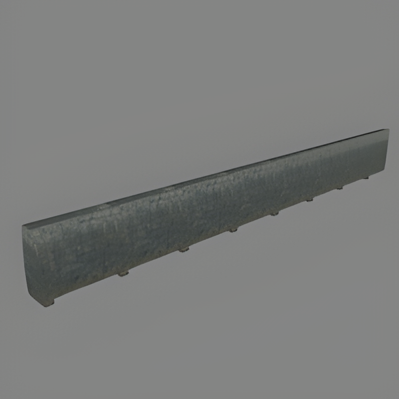 Gray Brick Wall Long Section