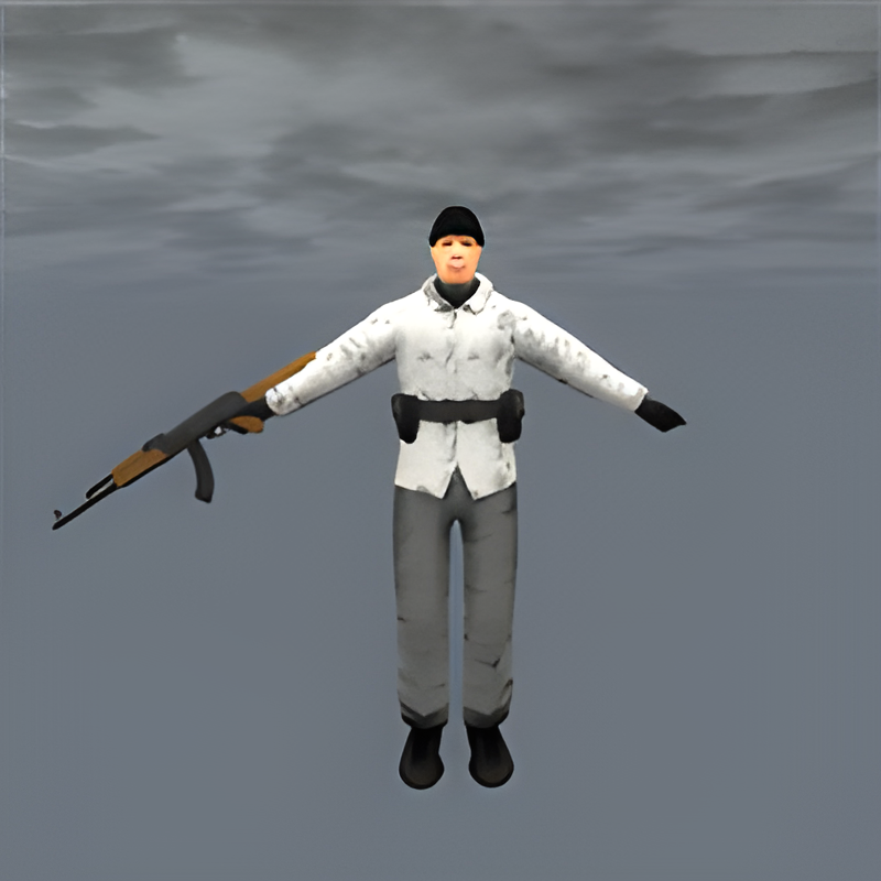 Russian Soldier #1 w/ AK-47