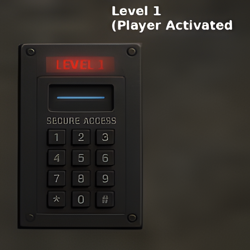 Door Keypad (Clearance Level 1 - Player Activated)