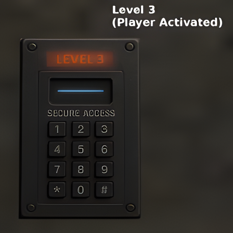 Door Keypad (Clearance Level 3 - Player Activated)