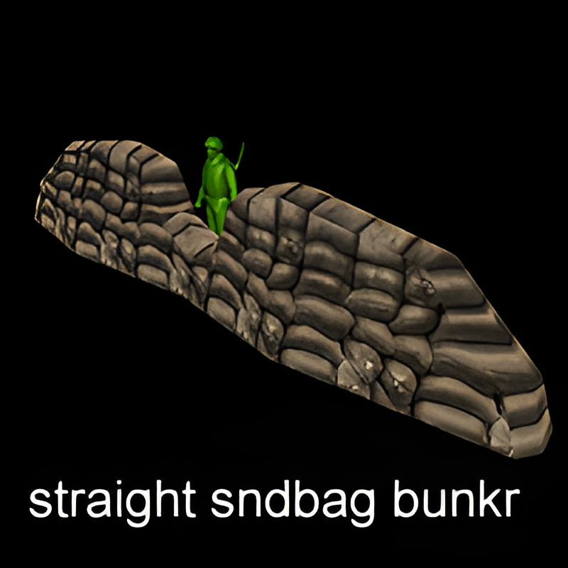 Sandbag Straight Segment w/ Shooting Notch