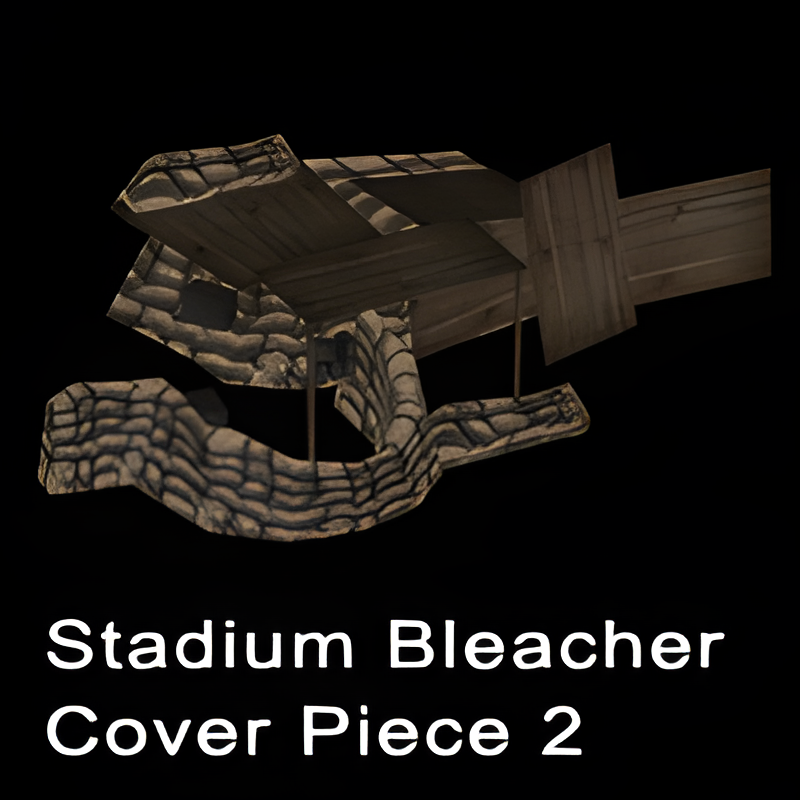 Military Bunker Hut Structure (for Bleachers in Stadium)