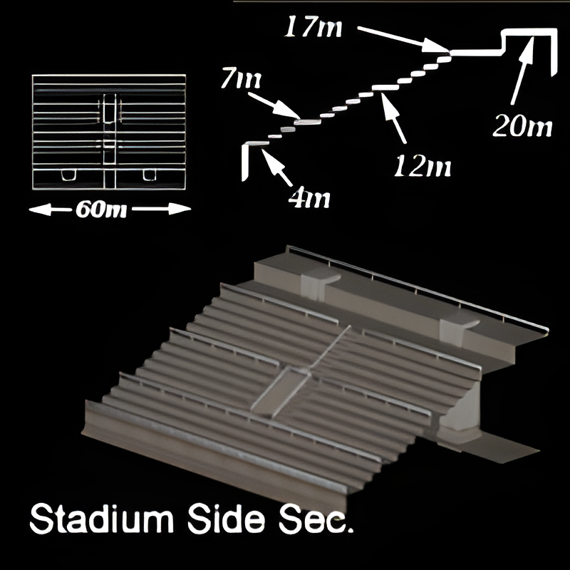 Stadium Side Piece (One Entrance, No Field Access)