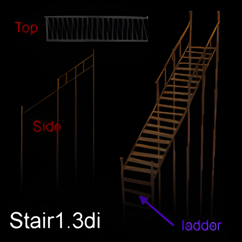 Wooden Stairs #1 