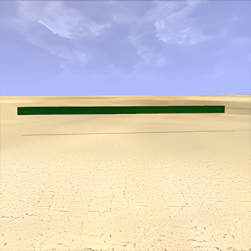 Underground Bunker Hall Green Paint Strip (16m)