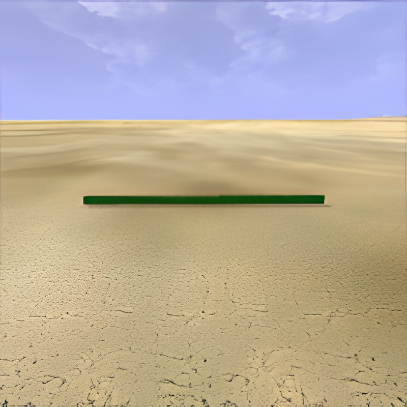 Underground Bunker Hall Green Paint Strip (8m)