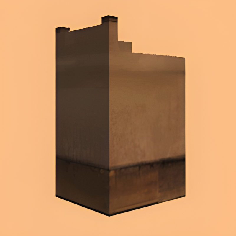 Castle Wall Endpiece (mirrored)