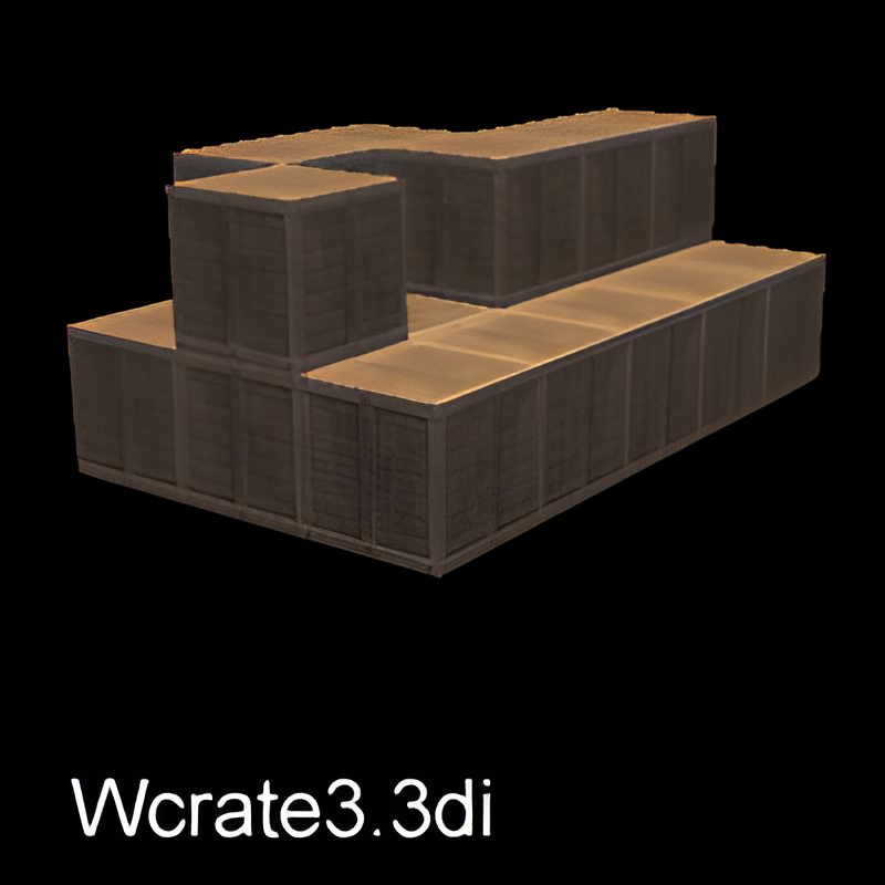 Group of Wooden Crates #3