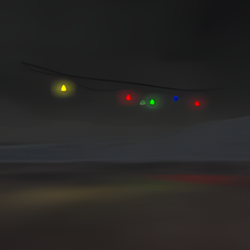 Christmas Lights: Multi color Slow Pulse